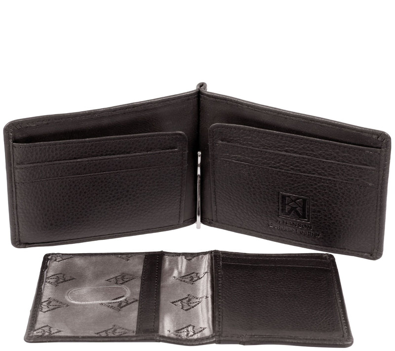 Karla Hanson RFID Blocking Leather Money Clip with Card Inser — View 9