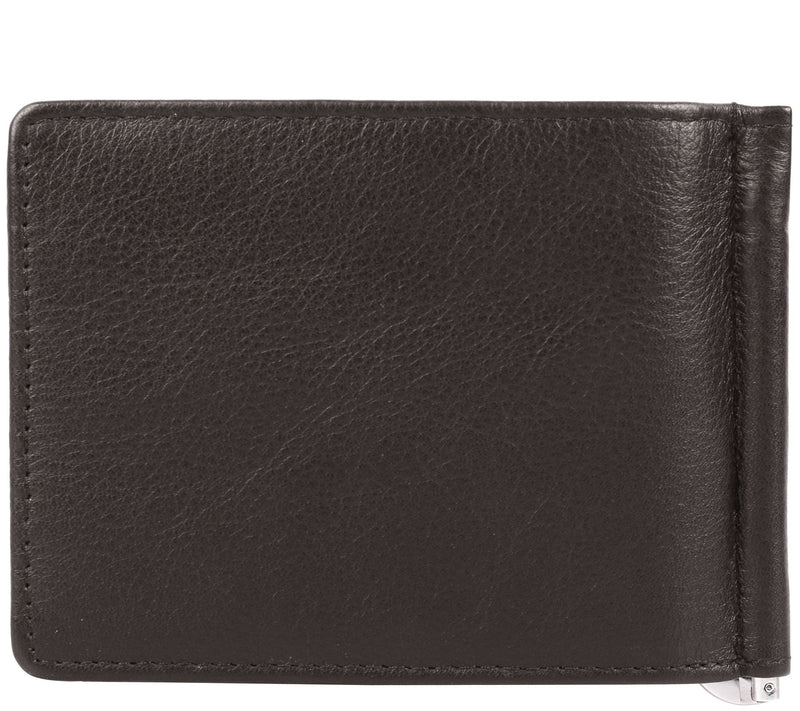 Karla Hanson RFID Blocking Leather Money Clip with Card Inser — View 7