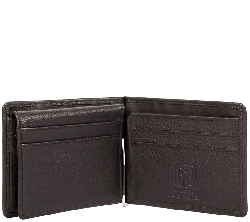 Karla Hanson RFID Blocking Leather Money Clip with Card Inser — View 8