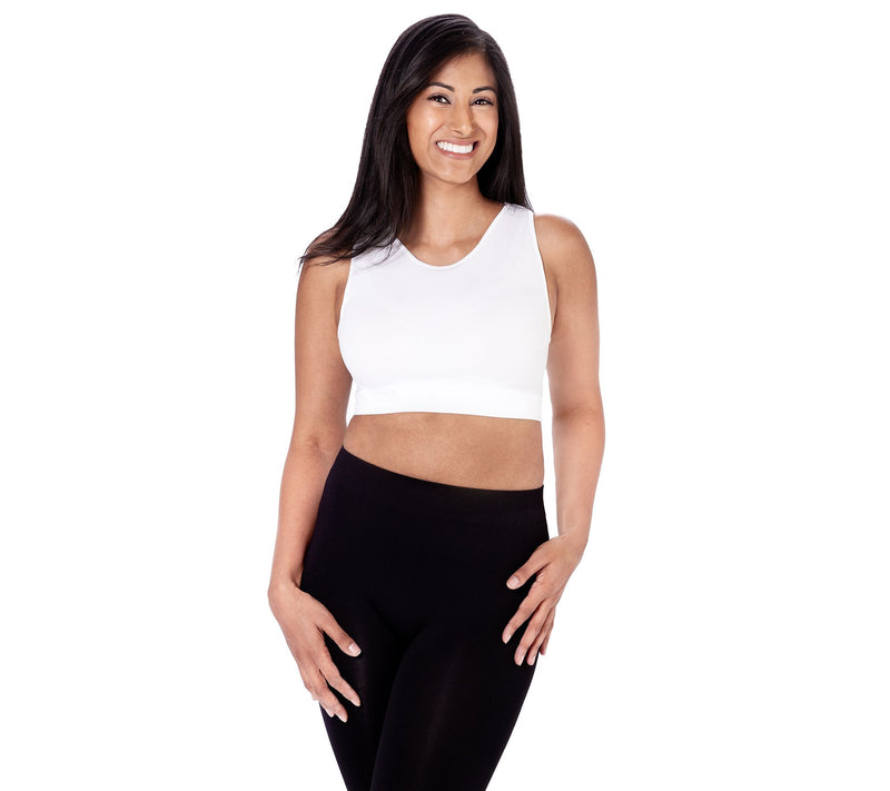 skinnytees Sleeveless Crop Top - Missy — View 3