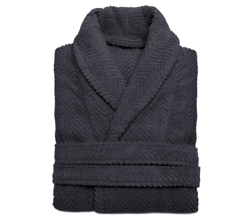 Linum Home Textiles Unisex Herringbone Weave Bathrobe — View 13