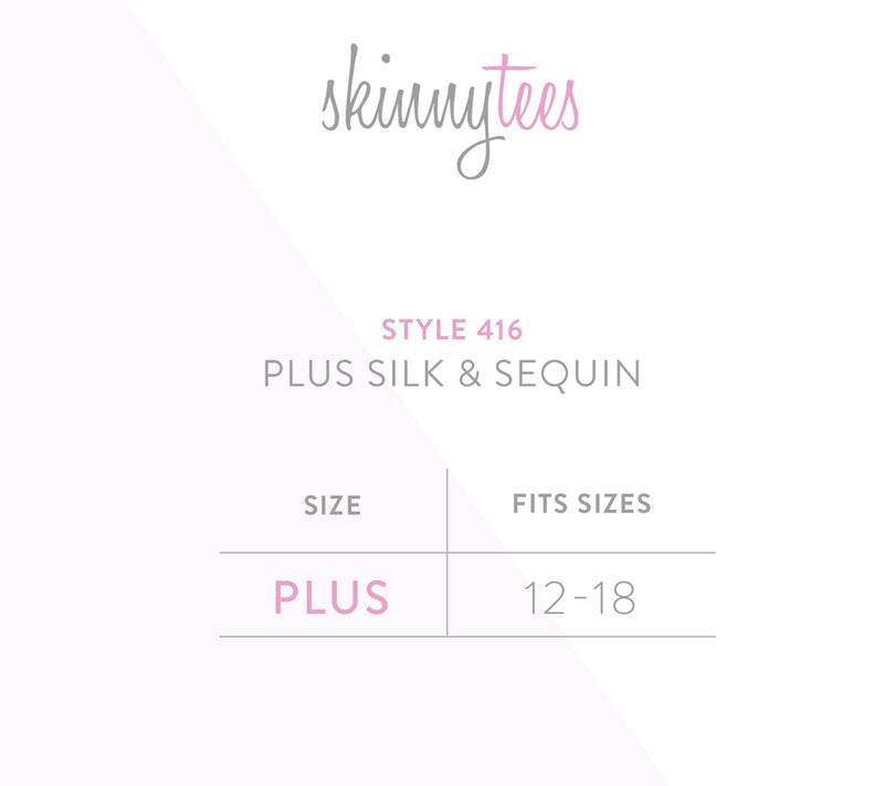 skinnytees Plus Sleeveless Silk & Sequin Blouse — View 9