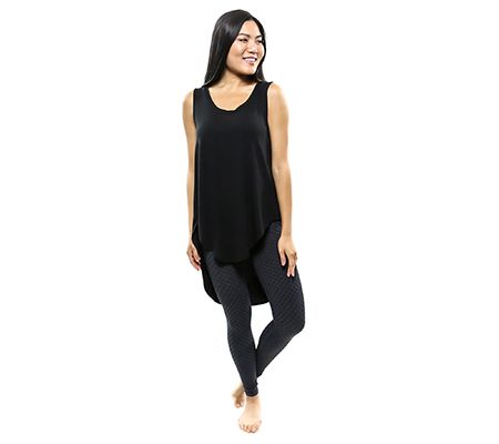 skinnytees Sleeveless Hi-Low Tunic with Back Pleat — Main view