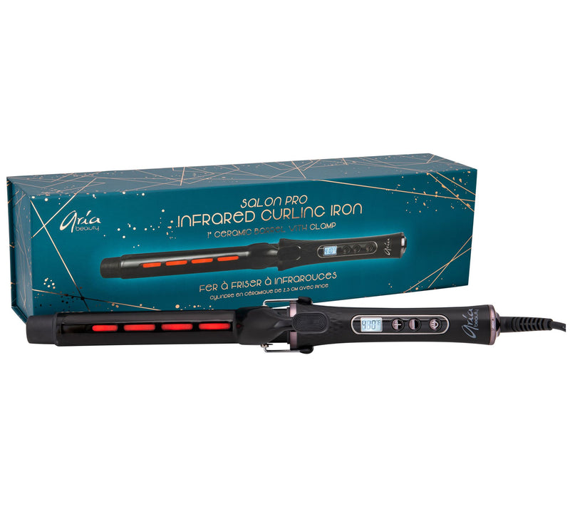 Aria Beauty Infrared Curling Iron with Clamp — Main view