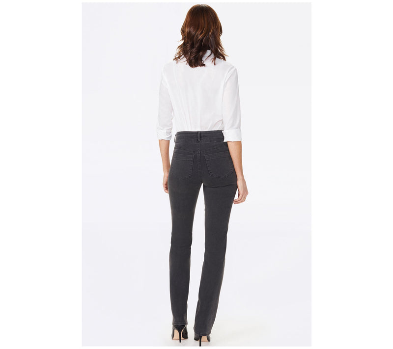 NYDJ Marilyn Straight Jeans with Paneled Waistb  and — View 5