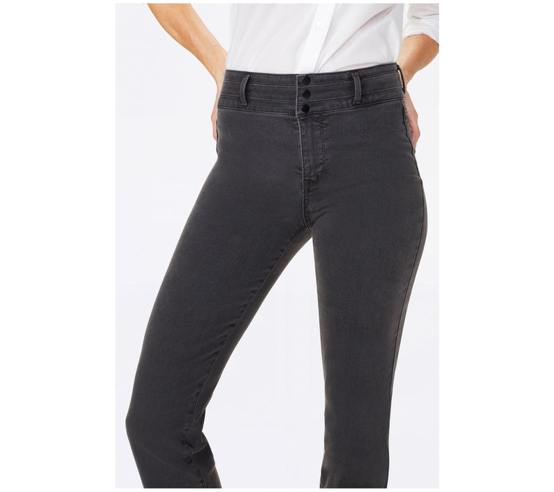 NYDJ Marilyn Straight Jeans with Paneled Waistb  and — View 4