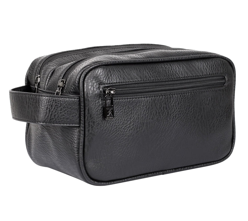 Karla Hanson Men's Travel Double Zipper Toiletry Bag — View 4