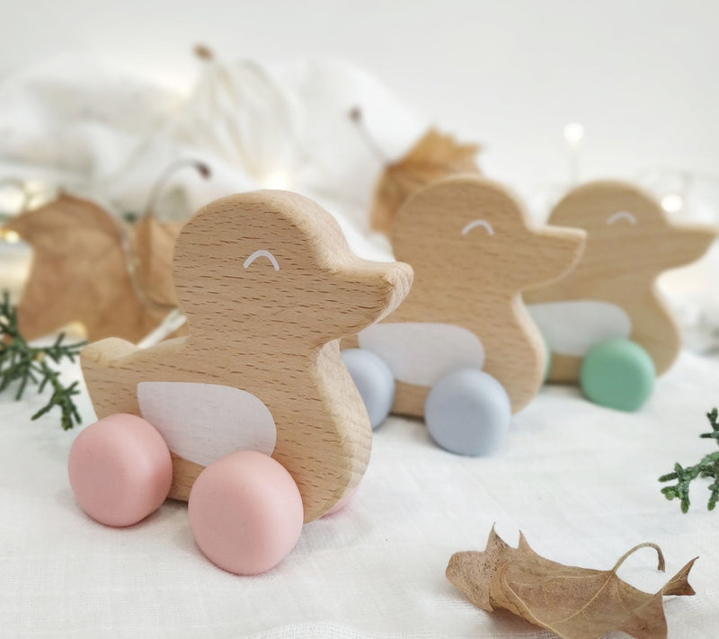 Saro By Kalencom Beech Wood and Silicone Duck Teether Toy — View 8