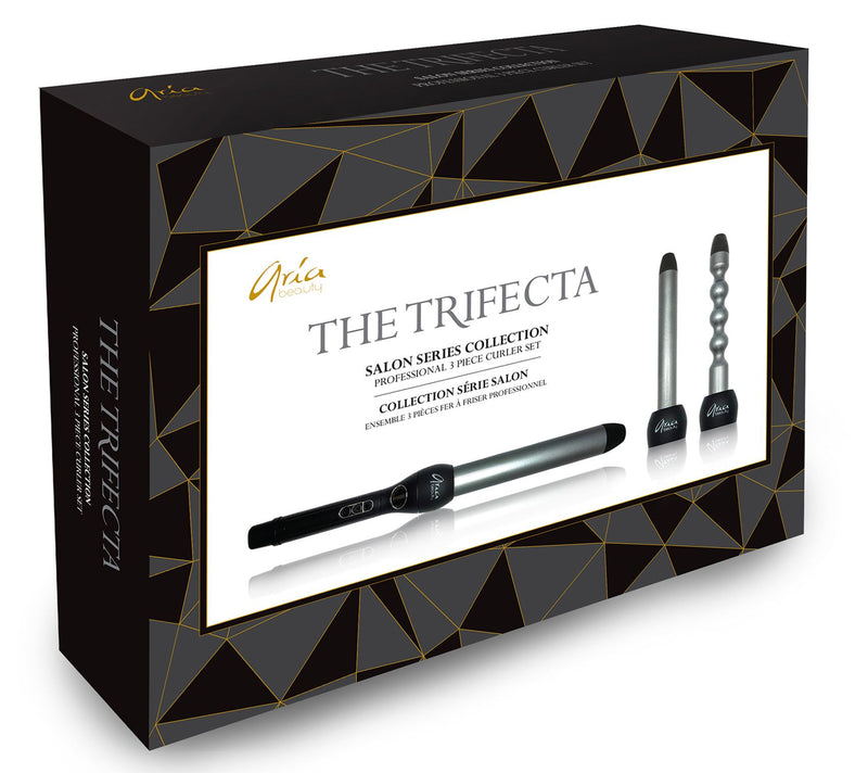 Aria Beauty Trifecta 3-Piece Interchangeable Curling Set — View 2