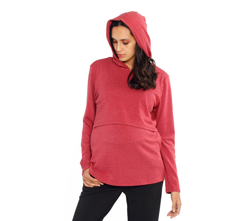 Blooming Women Maternity Nursing Hoodie — View 3