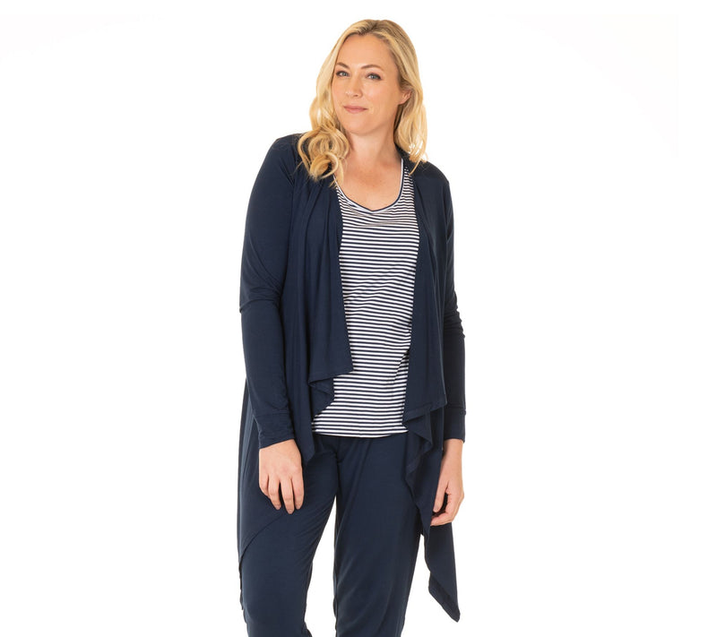 Blooming Women Waterfall Cardigan — View 6