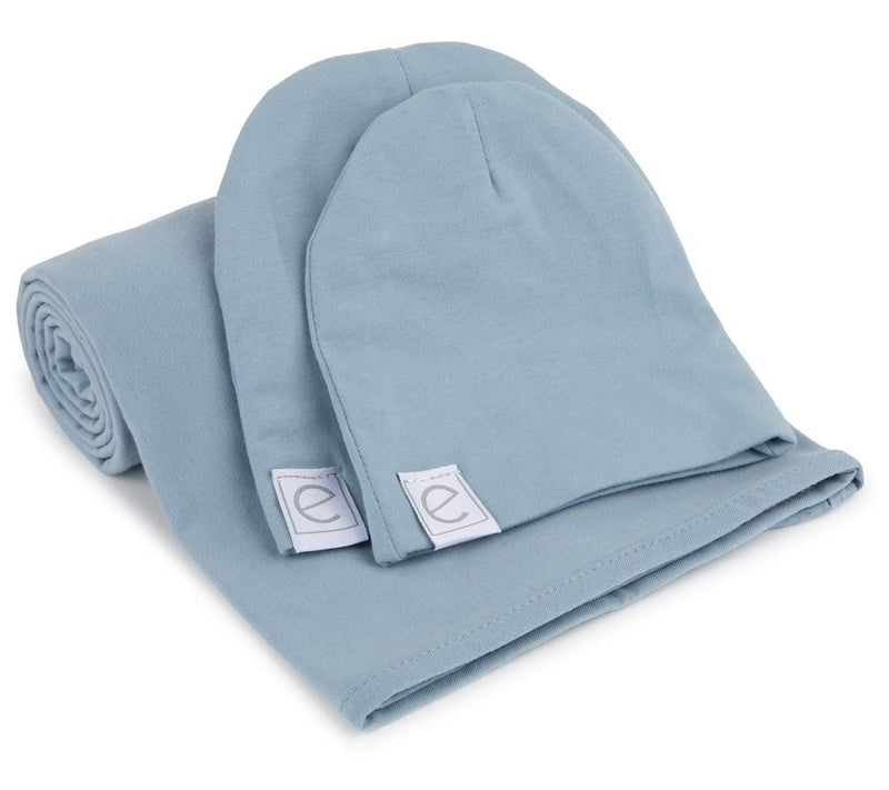 Ely's & Co. Swaddle Blanket and Baby Hat Set — View 3