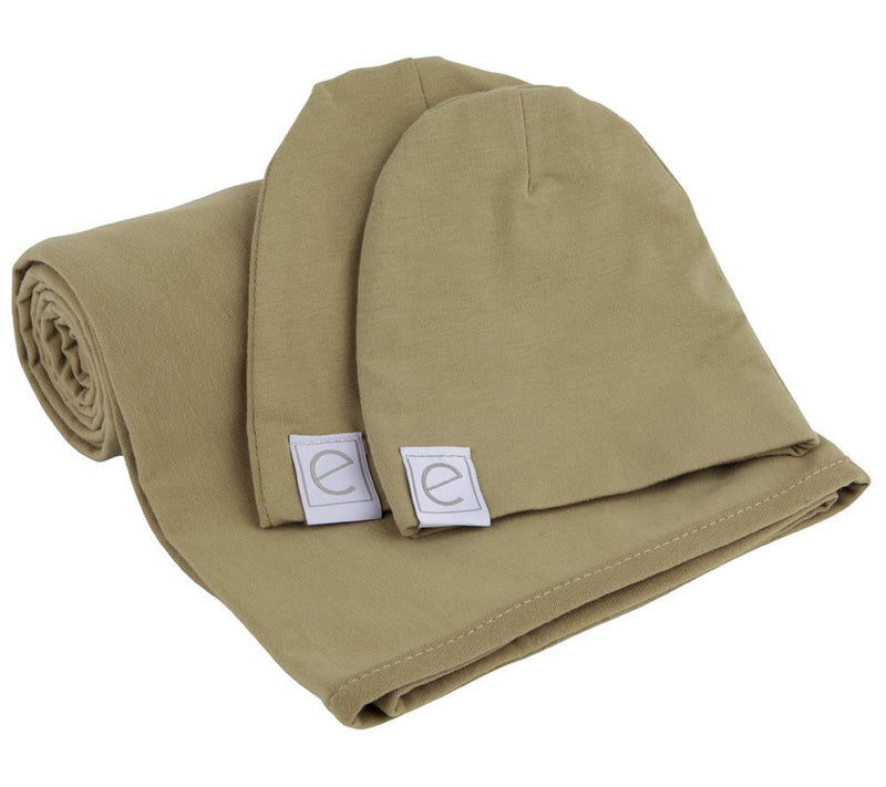 Ely's & Co. Swaddle Blanket and Baby Hat Set — View 11