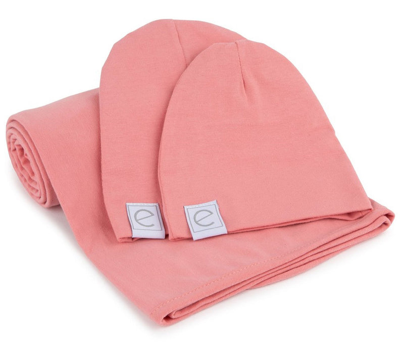Ely's & Co. Swaddle Blanket and Baby Hat Set — View 19