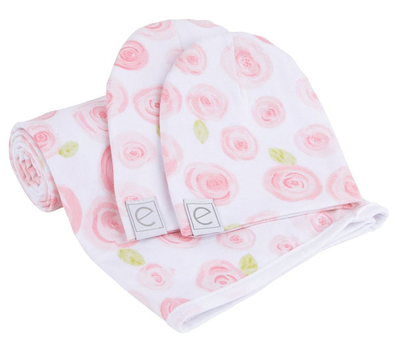 Ely's & Co. Swaddle Blanket and Baby Hat Set — View 21