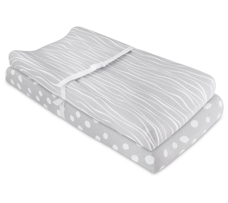 Ely's & Co. Gray Changing Pad Cover & Cradle Sheet Set — View 3