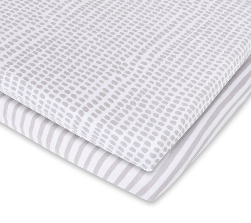 Ely's & Co. Waterproof Bassinet Sheet Set Taupe — Main view