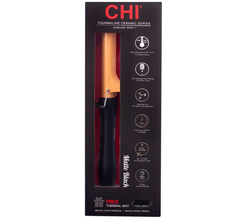 CHI Tourmaline Ceramic 1" Curling Iron — View 9