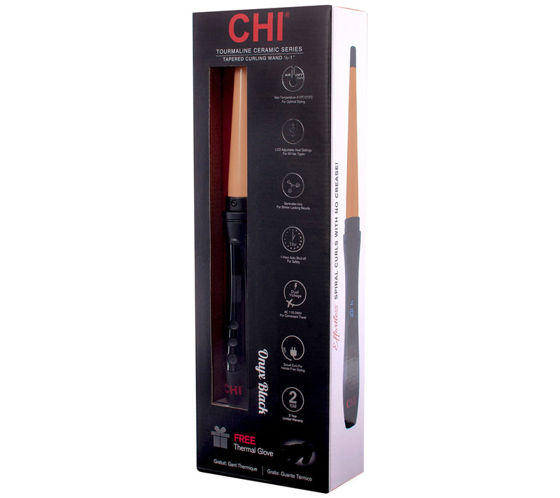 CHI Tourmaline Ceramic Tapered Curling Wand — View 5
