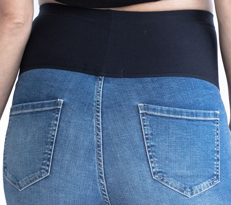 Blooming Women Over the Bump Maternity Denim Shorts — View 5
