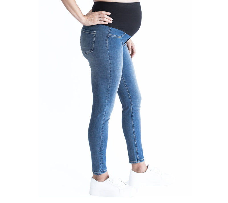 Blooming Women Over the Bump Maternity Slim Jeans — View 5