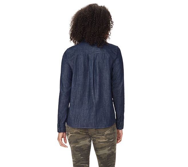 NYDJ Chambray A-Line City Shirt — View 6