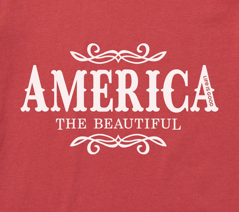 Life is Good Women's America The Beautiful Crusher Tee — View 4