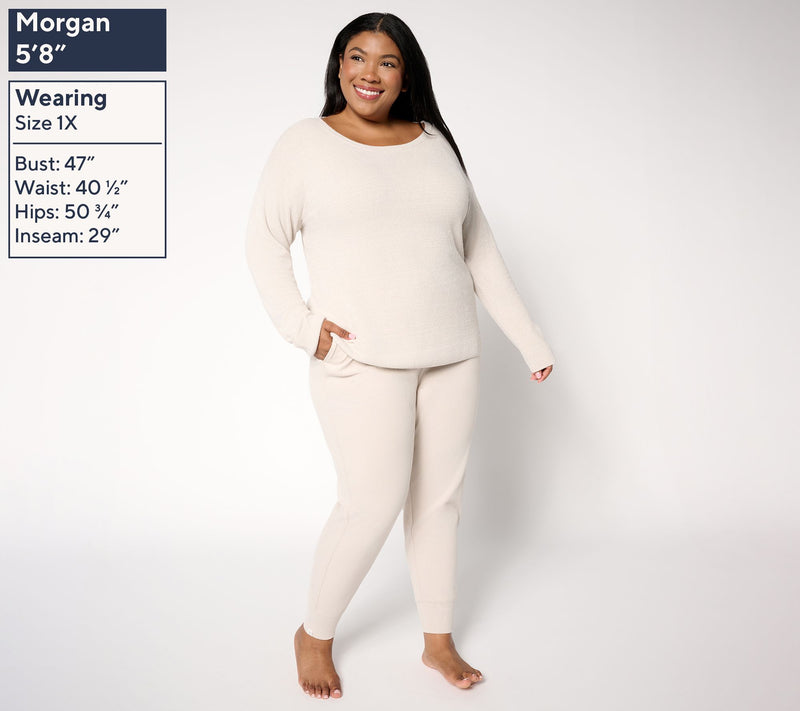 Barefoot Dreams CozyChic Ultra Lite Easy Mixed Lounge Set — View 32