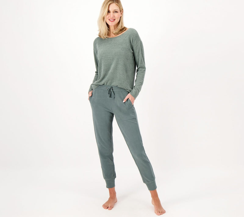 Barefoot Dreams CozyChic Ultra Lite Easy Mixed Lounge Set — View 21