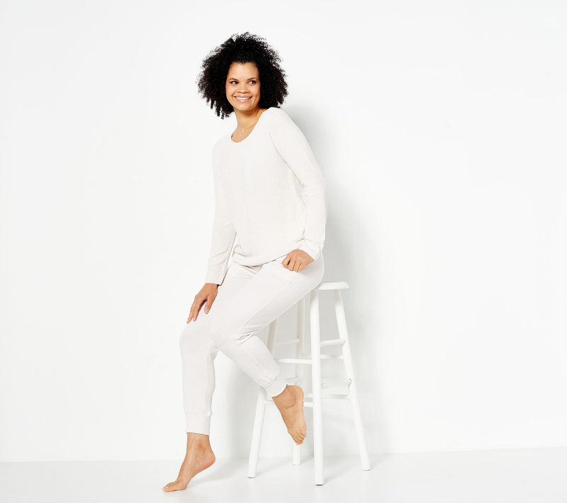 Barefoot Dreams CozyChic Ultra Lite Easy Mixed Lounge Set — View 9