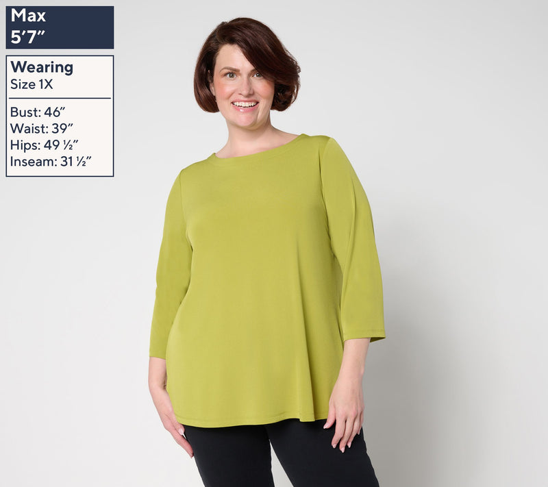 Susan Graver Modern Essentials Petite Liquid Knit Tunic — View 21