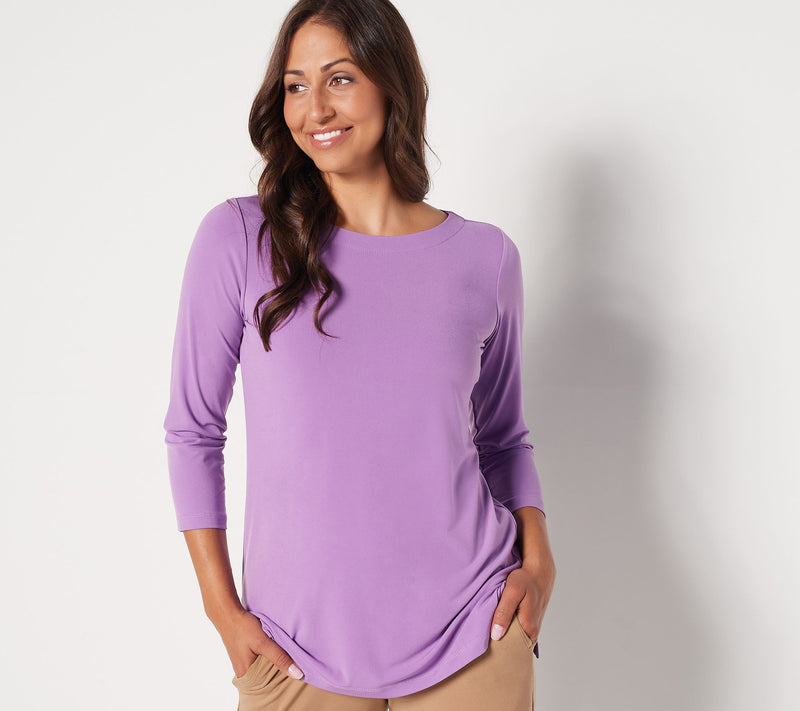 Susan Graver Modern Essentials Petite Liquid Knit Tunic — View 7