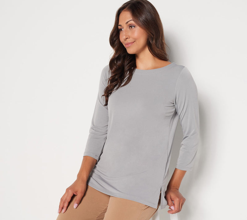 Susan Graver Modern Essentials Petite Liquid Knit Tunic — View 15