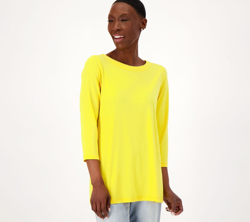 Susan Graver Modern Essentials Petite Liquid Knit Tunic — View 34