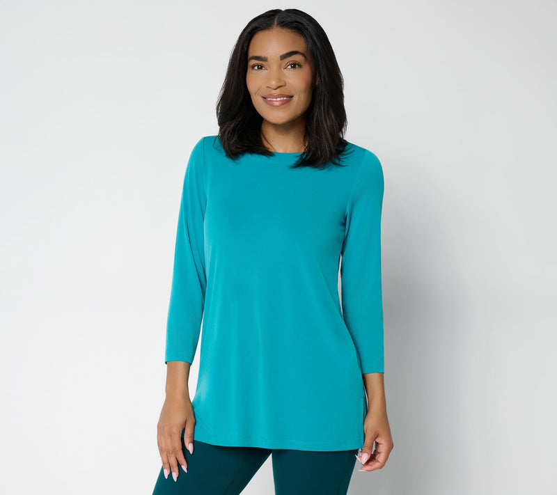 Susan Graver Modern Essentials Petite Liquid Knit Tunic — View 36