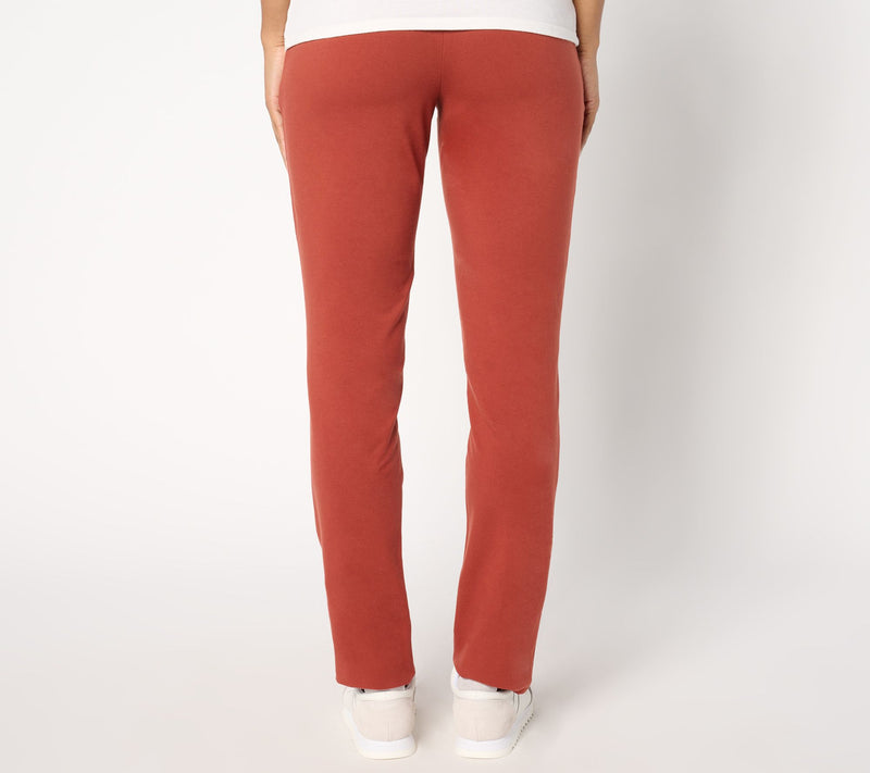 Denim & Co. Active Petite Duo Stretch Slim Straight Pants — View 16
