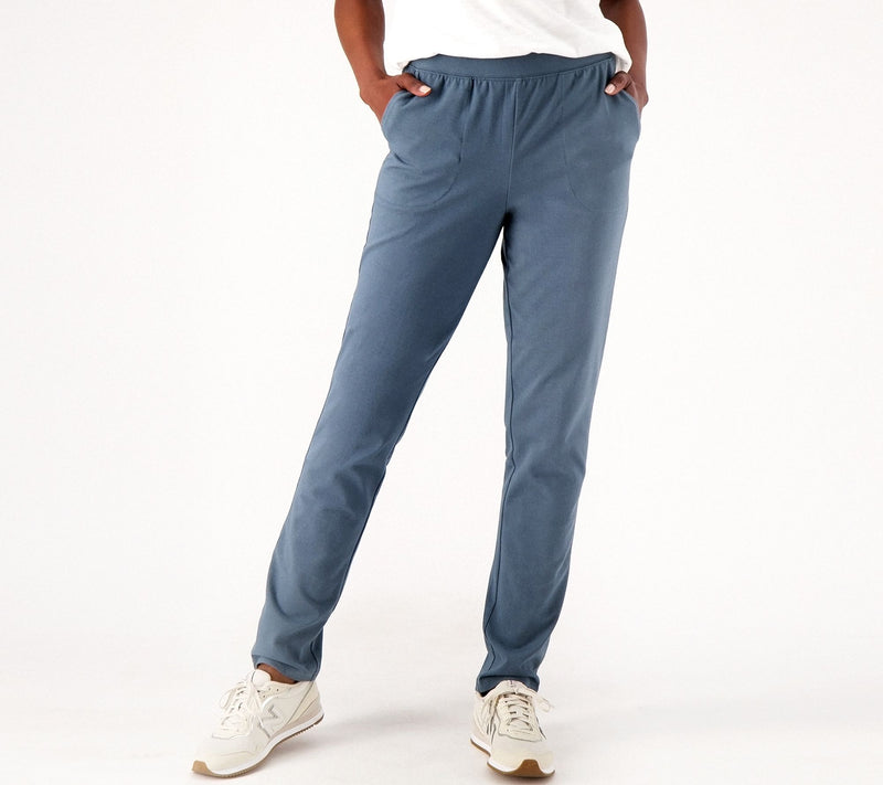 Denim & Co. Active Tall Duo Stretch Slim Straight Pants — View 7