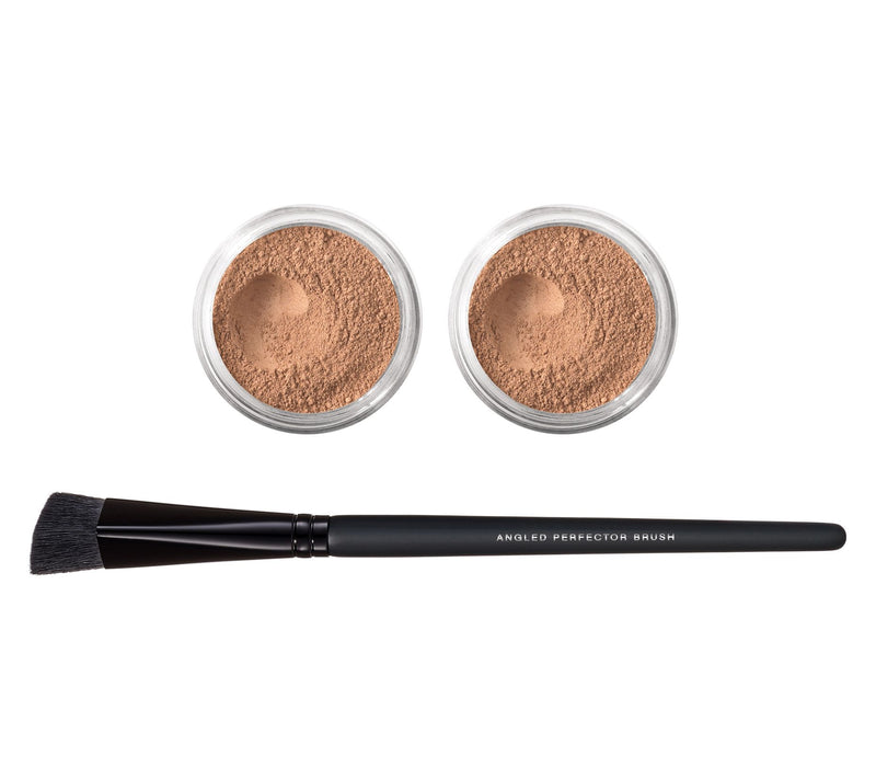 bareMinerals Bisque Concealer Duo with Angled Perfector Brush — View 5
