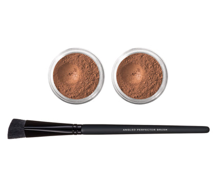 bareMinerals Bisque Concealer Duo with Angled Perfector Brush