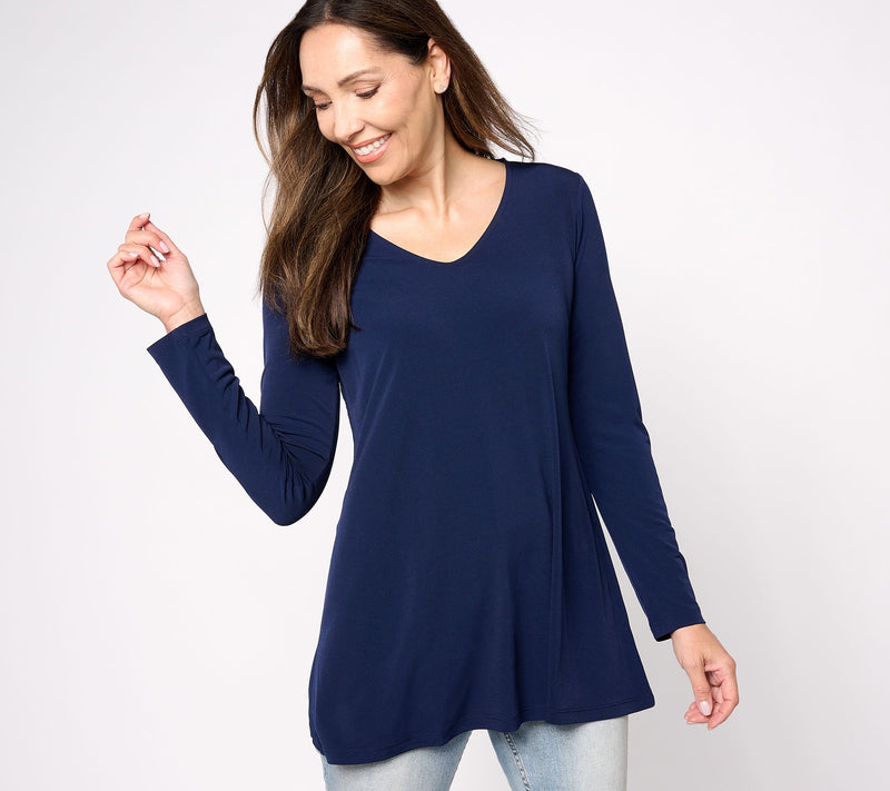 Susan Graver Modern Essentials Regular Liquid Knit Tunic — View 13