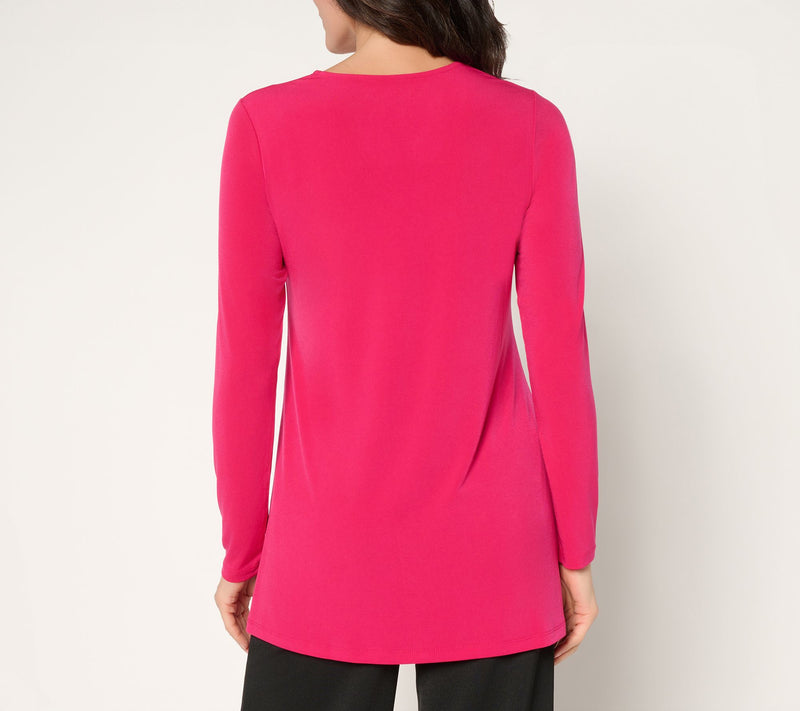 Susan Graver Modern Essentials Regular Liquid Knit Tunic — View 24