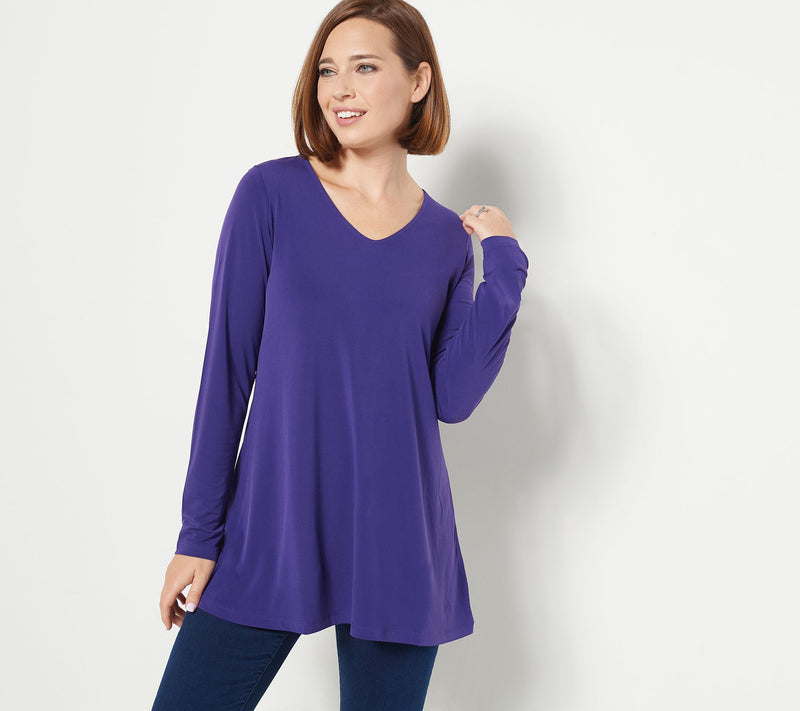 Susan Graver Modern Essentials Regular Liquid Knit Tunic — View 15