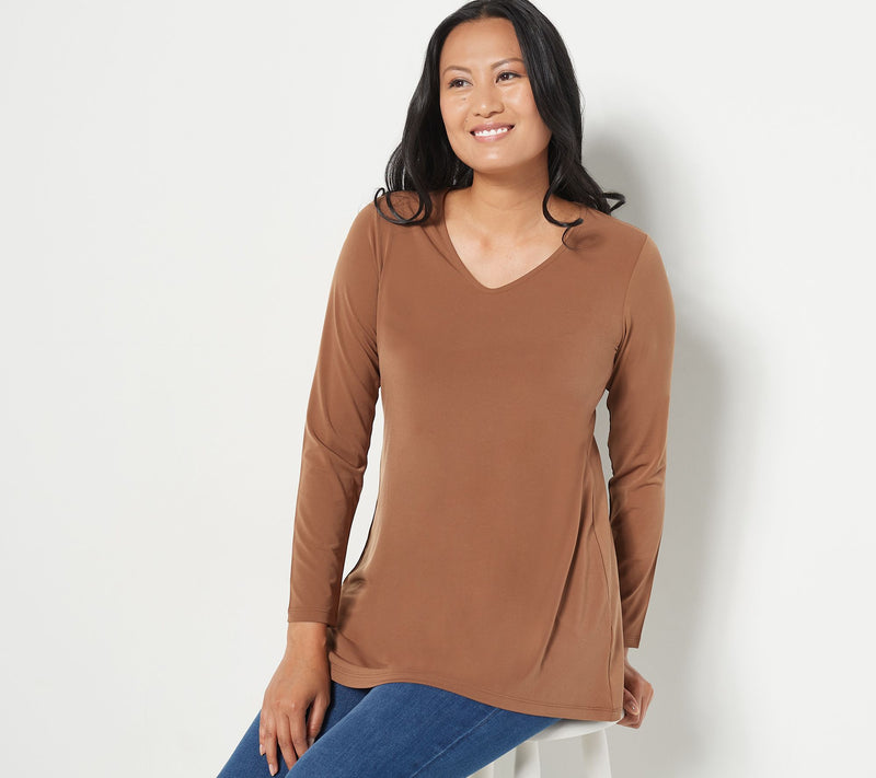 Susan Graver Modern Essentials Petite Liquid Knit Tunic — View 24