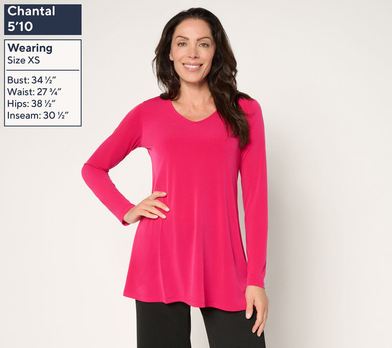 Susan Graver Modern Essentials Petite Liquid Knit Tunic — View 11