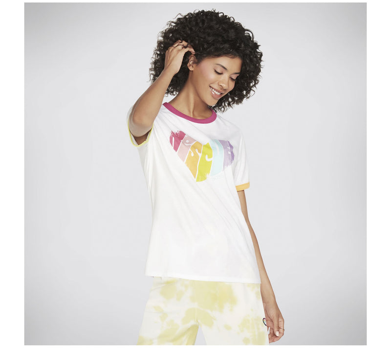 Skechers BOBS Graphic Ringer Tee — Main view
