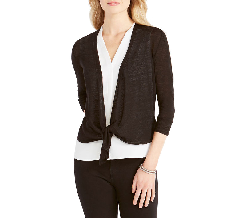 NIC+ZOE Petite 4 Way Cardy - Black Onyx — View 6