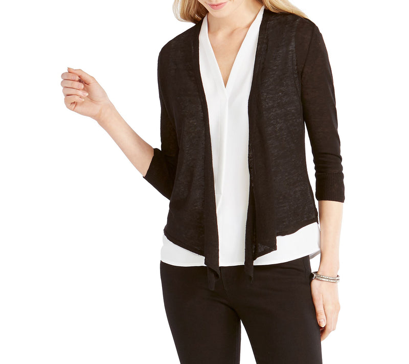NIC+ZOE Petite 4 Way Cardy - Black Onyx — View 3