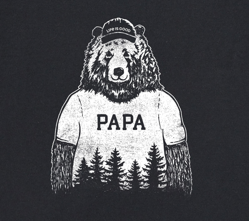 Life is Good Men's Papa Bear Crusher Knit Tee — View 4