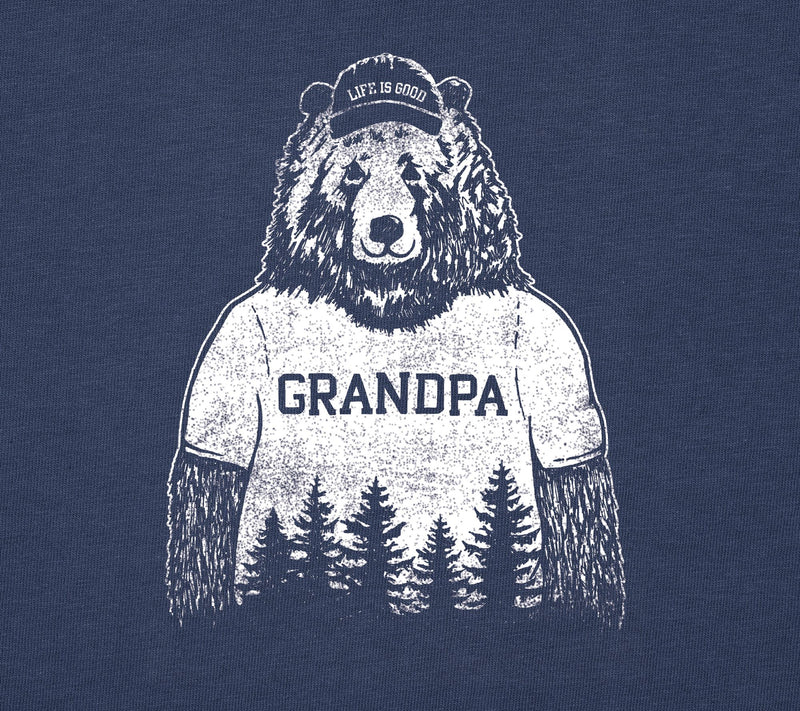 Life is Good Men's Grandpa Bear Crusher Knit Te e — View 4