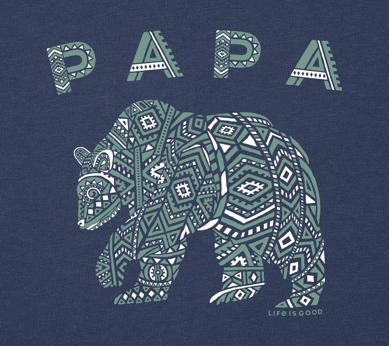 Life is Good Men's Primal Bear Crusher Knit Tee — View 4